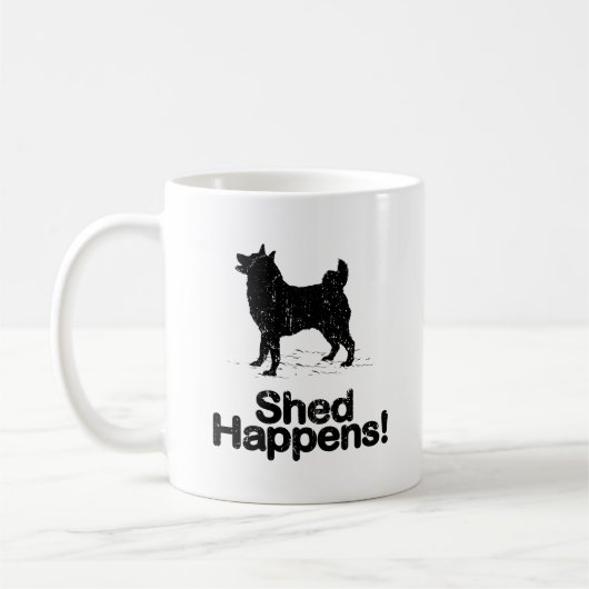 ノルウェーのエルクハウンド コーヒーマグカップ (左)