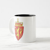 ノルウェーのエンブレム ツートーンマグカップ (正面左)