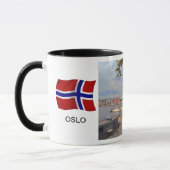 ノルウェーのオスロの港; 港 マグカップ (左)