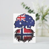 ノルウェーのオーストラリアの木の根 ポストカード (スタンド正面)