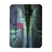 ノルウェーのオーロラ マグネット (縦)