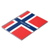 ノルウェーのカスタムな螺線形ノートのノルウェーの旗 ノートブック (左側)