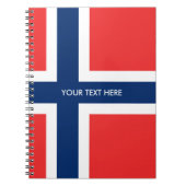ノルウェーのカスタムな螺線形ノートのノルウェーの旗 ノートブック (正面)