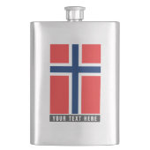 ノルウェーのカスタムな飲み物のフラスコのギフトのノルウェーの旗 フラスク (正面)