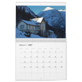 ノルウェーのカレンダー2017年のBalestrand カレンダー (2月 2027)