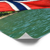 ノルウェーのカーフェリーのポスタープリント ポスター (角)