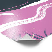 ノルウェーのクジラのヴィンテージ旅行ポスター フォトプリント            (角)