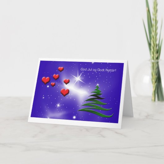 ノルウェーのクリスマスカード シーズンカード (正面)