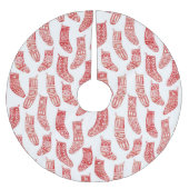 ノルウェーのクリスマスストッキングパターン ブラッシュドポリエステルツリースカート (正面)