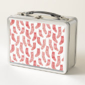 ノルウェーのクリスマスストッキングパターン メタルランチボックス (正面)