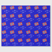 ノルウェーのクリスマス神ジュルカスタムラッピング紙 ラッピングペーパー (フラット)