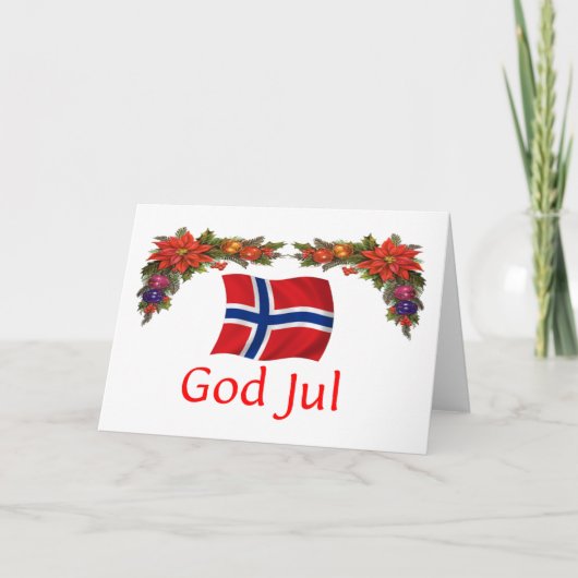 ノルウェーのクリスマス シーズンカード (正面)
