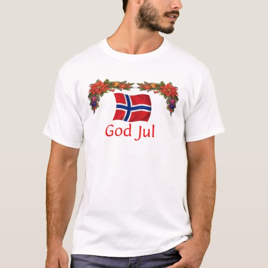 ノルウェーのクリスマス Tシャツ (正面)