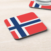 ノルウェーのコルクのコースターの旗 コースター (左側)