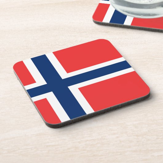ノルウェーのコルクのコースターの旗 コースター (左側)