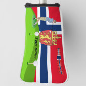 ノルウェーのゴルファー ゴルフヘッドカバー (回転90)