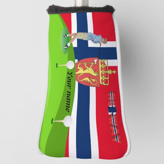 ノルウェーのゴルファー ゴルフヘッドカバー (回転90)