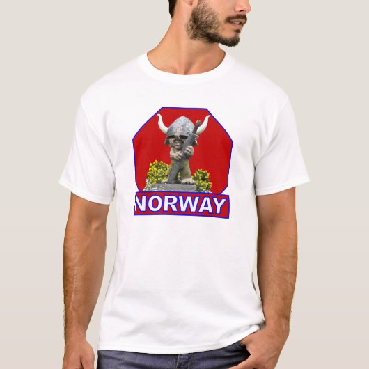 ノルウェーのシャツ – スタイルとカラーを選択 Tシャツ (正面)