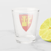 ノルウェーのショートガラス、フレドリックスタッドの紋章 ショットグラス (裏面)