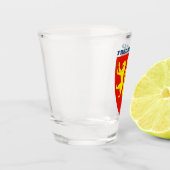 ノルウェーのショートガラス、フレドリックスタッドの紋章 ショットグラス (左)