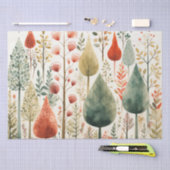 ノルウェーのスカンジツリーの切り離し 薄葉紙 (クラフト)