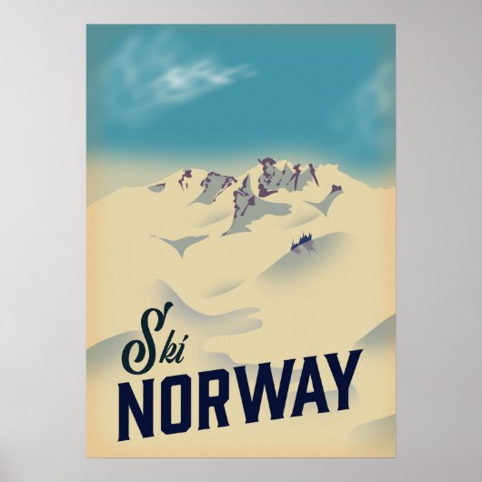 ノルウェーのスキー ポスター (正面)