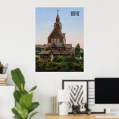 ノルウェーのステーブ教会 ポスター (ホームオフィス)