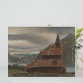 ノルウェーのステーブ教会（Knud Baade著） カード (スタンド正面)
