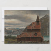 ノルウェーのステーブ教会（Knud Baade著） カード (正面)