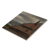 ノルウェーのステーブ教会（Knud Baade著） タイル (側面)