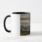 ノルウェーのステーブ教会(Knud Baade著) マグカップ (左)