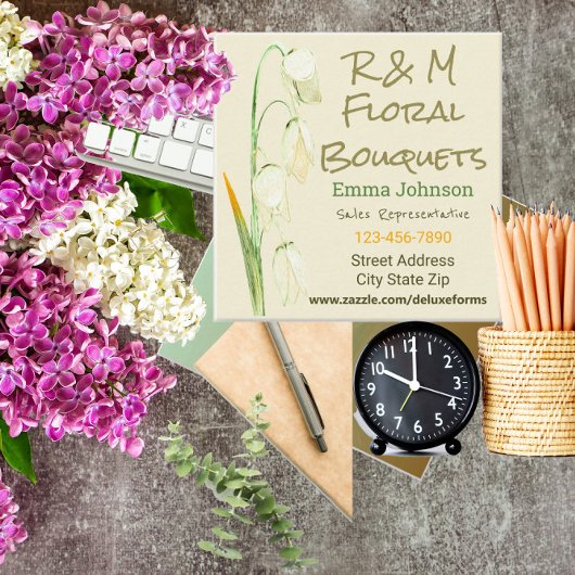 ノルウェーのセージ垂れライリー スクエア名刺