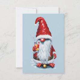 ノルウェーのトナカイがクランベリージュースカクテルを持っている 招待状