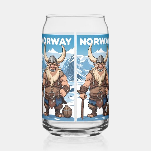 ノルウェーのトロル ガラス缶 (裏面)