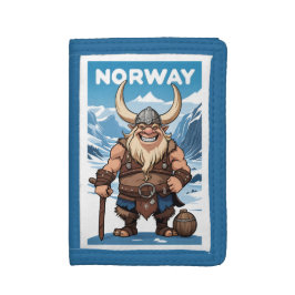 ノルウェーのトロル ナイロン三つ折りウォレット