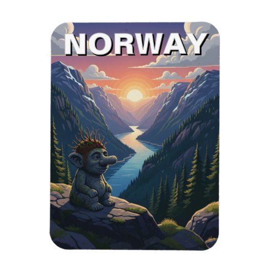 ノルウェーのトロル マグネット (縦)