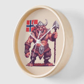 ノルウェーのトロル 壁時計 (傾斜)