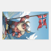 ノルウェーのトロル 長方形シール (正面)