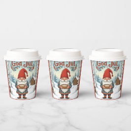 ノルウェーのニッセ God Jul クリスマス ペーパーカップ