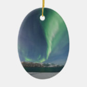 ノルウェーのノーザンライト セラミックオーナメント (正面)