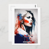 ノルウェーのハガキ – ポートレート – 女性の世界 ポストカード (正面/裏面)