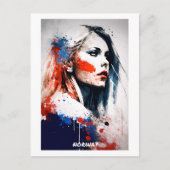 ノルウェーのハガキ – ポートレート – 女性の世界 ポストカード (正面)