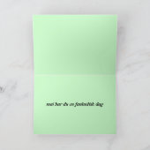 ノルウェーのハッピーバースデーカード カード (内部)