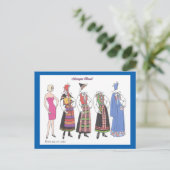 ノルウェーのバナード紙の人形はがき ポストカード (スタンド正面)