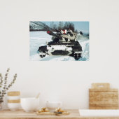 ノルウェーのヒョウ1の主戦闘戦車 ポスター (キッチン)
