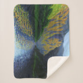 ノルウェーのフィヨルドが夕日に近づく シェルパブランケット (正面)