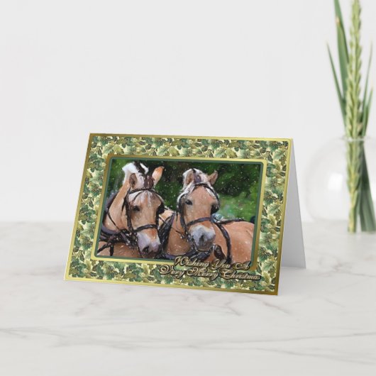 ノルウェーのフィヨルドのブランクのクリスマスカード シーズンカード (正面)