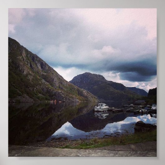 ノルウェーのフィヨルドのポスター ポスター (正面)