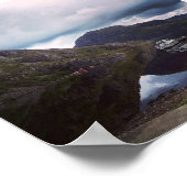 ノルウェーのフィヨルドのポスター ポスター (角)