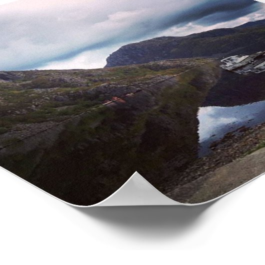 ノルウェーのフィヨルドのポスター ポスター (角)